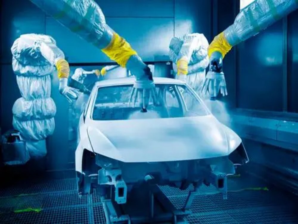 微型導(dǎo)軌用于汽車自動(dòng)噴涂機(jī)器人